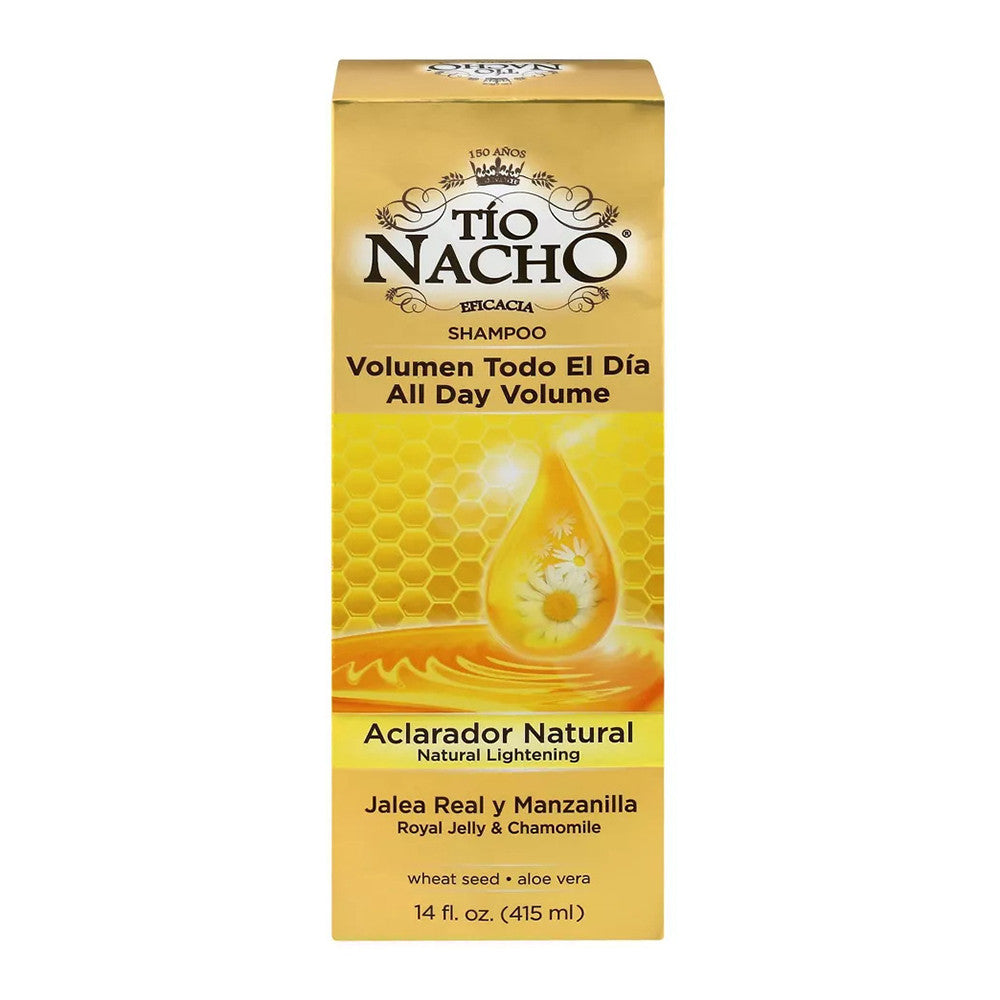 Tio Nacho All Day Volume Shampoo Natural Lightening, With Royal Jelly And Chamomile, 14 Oz
